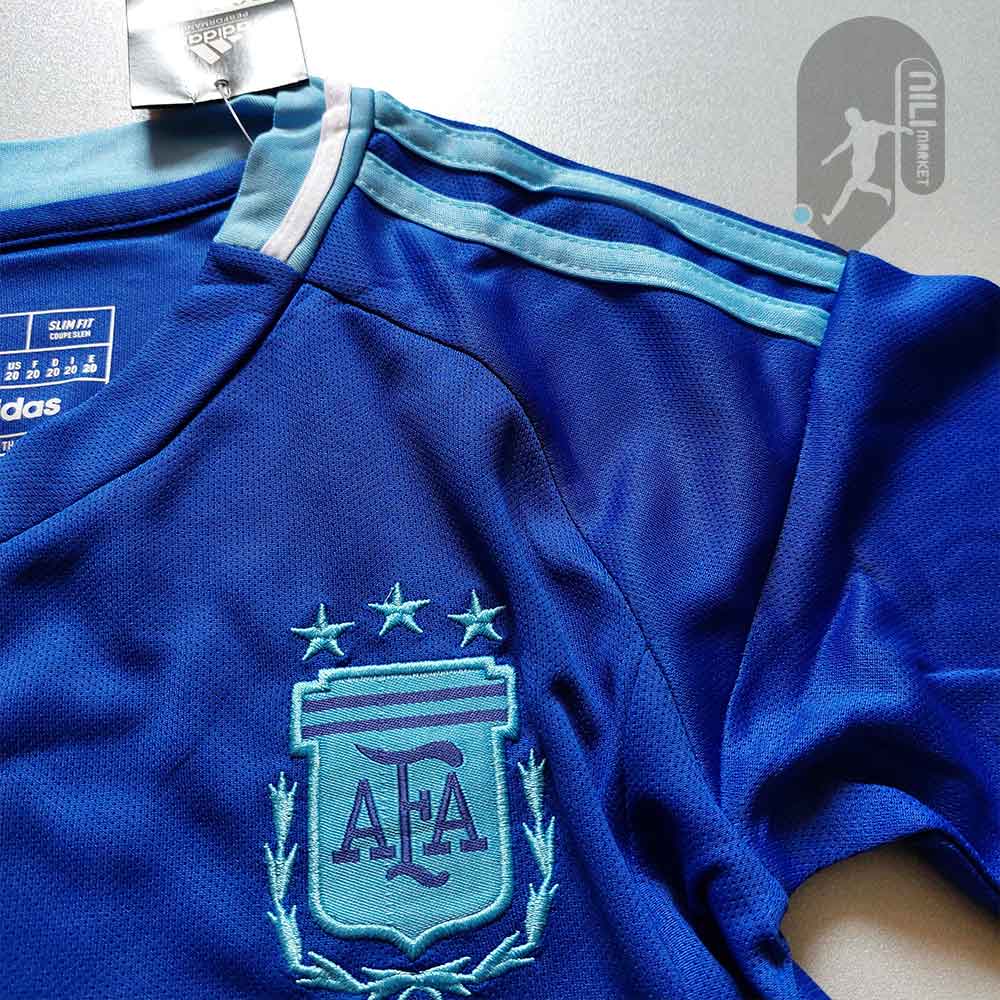 لباس دوم آرژانتین - بچگانه (سال 2024) به همراه شورت ورزشی